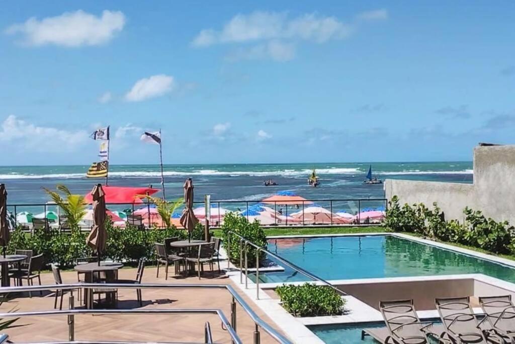 Appartamento Flat De Luxo Beira-Mar Em Pôrto das Galinhas Esterno foto